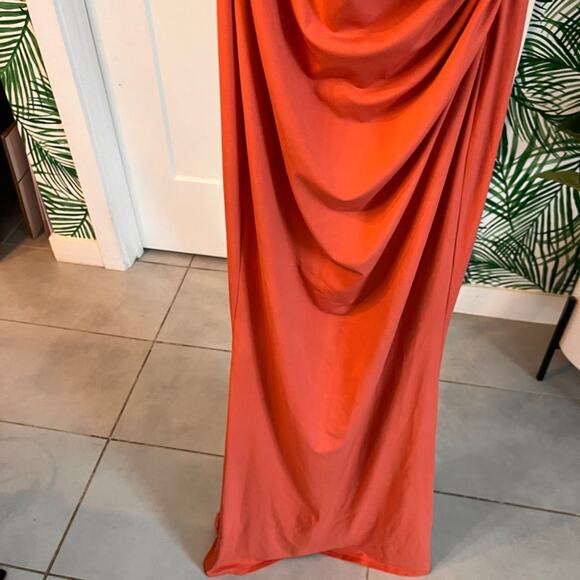 NWT Katie May Amber Cutout Maxi Gown in Rust Sz XS MSRP $250 - Picture 14 of 14